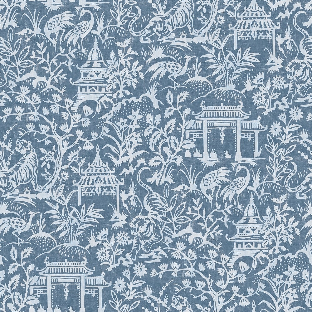 Galerie Wallcoverings Secret Garden Botanical Toile Non-woven Matte Wallpaper Roll