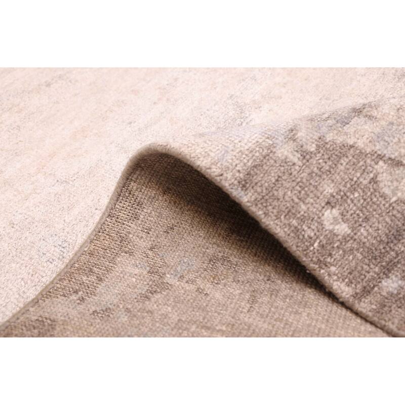 ECARPETGALLERY Hand-knotted Legacy Light Grey Silk Rug - 5'4 x 7'10