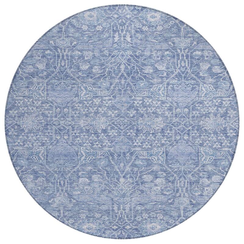 HomeRoots Floral Transitional Rectangle Outdoor Rug