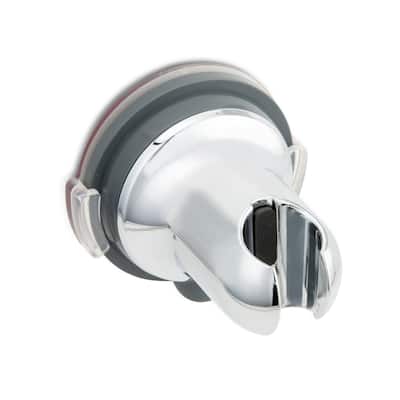 Wall Suction Bracket Shower Head Holder - Polished Chrome