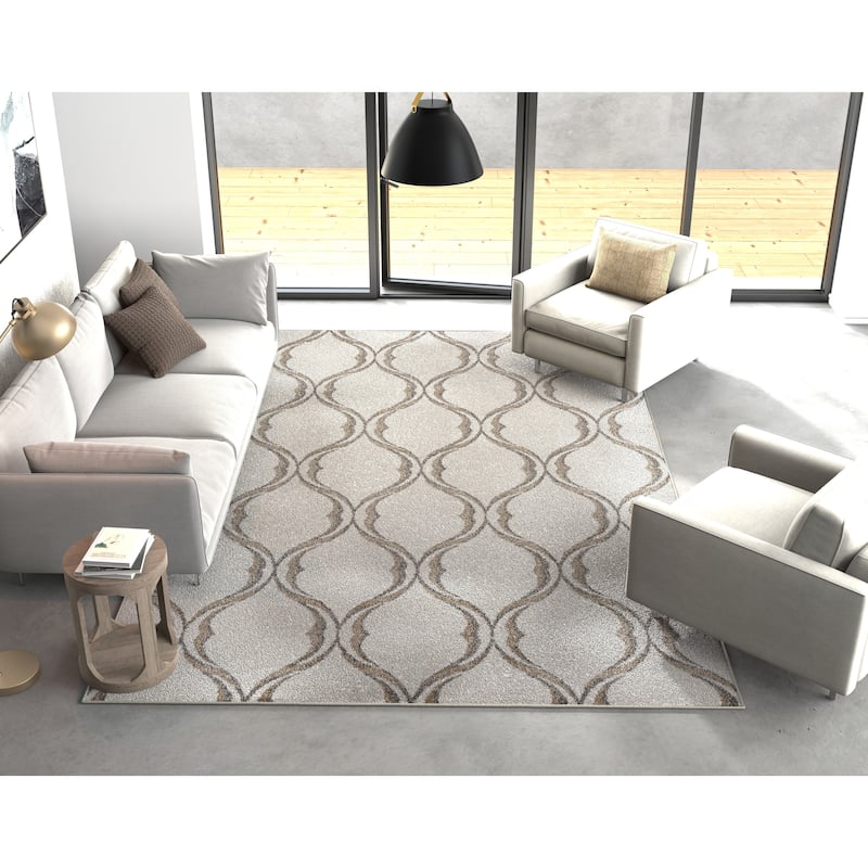 Ophenia Classic Trellis Outdoor Rug by Havenside Home - 6'7" x 9'6"