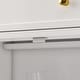preview thumbnail 14 of 33, 59.1''Sideboard Buffet White Mid-Century Modern Contemporary Lacquered Credenza with Drawers and Doors