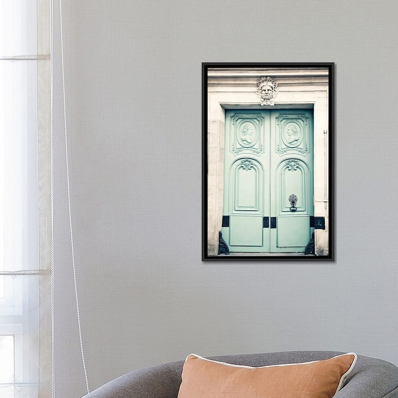iCanvas "Paris Door, The Lovers" by Caroline Mint Framed