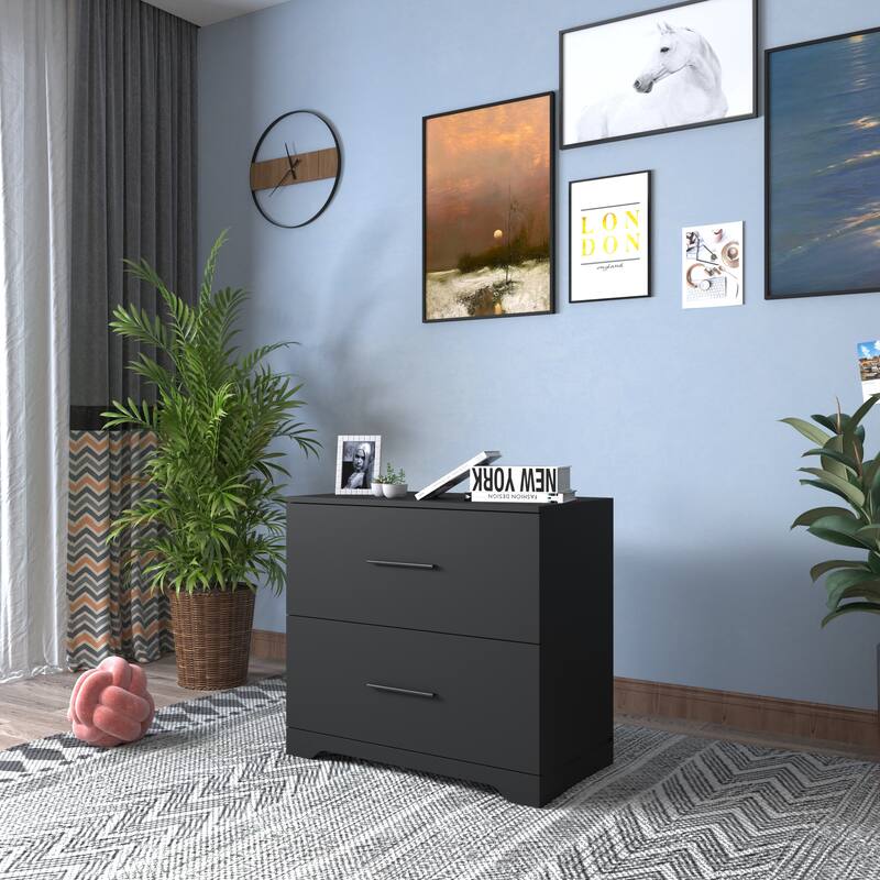 2-Drawer Lateral Filing Cabinet, Storage Filing Cabinet for Home Office
