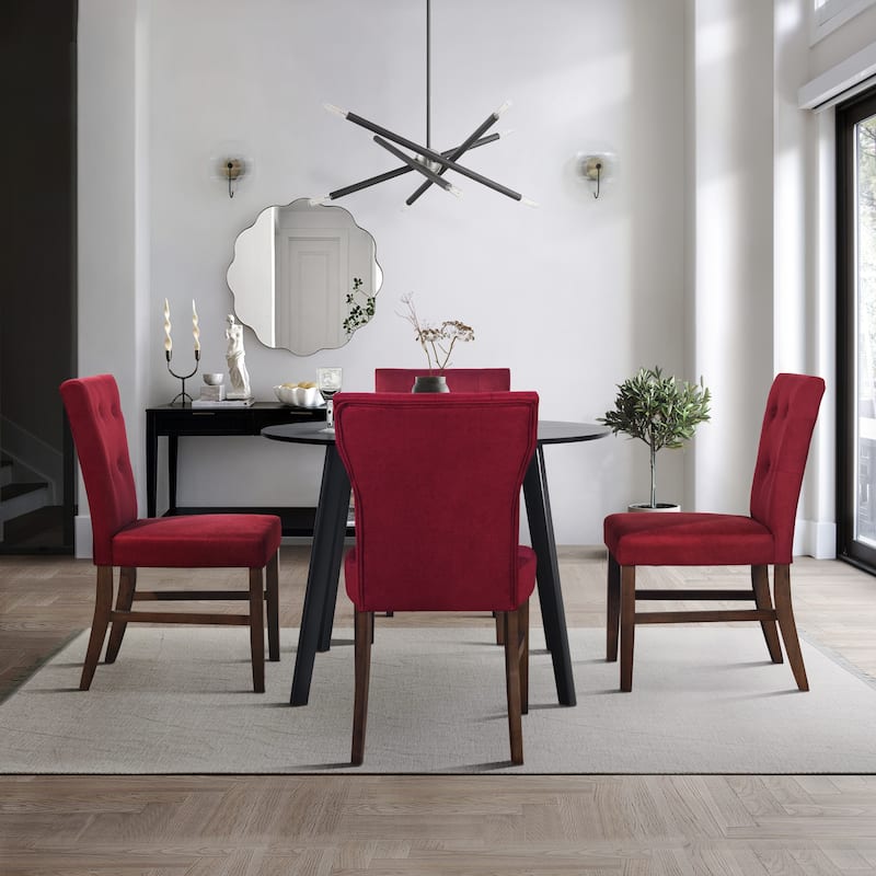 CraftPorch Mid-Century Modern 5-Piece Wooden Dining Chair