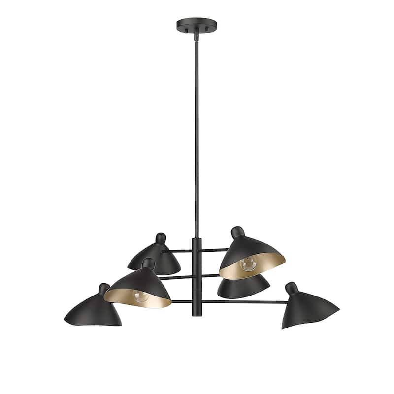 Millennium Lighting Raven 8/10 Chandelier Ceiling Light - Matte Black - 10 Lights