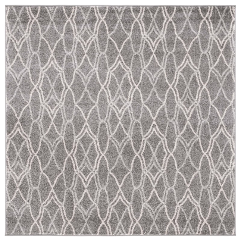 SAFAVIEH Amherst Nargis Modern Rug - 5' Square - Ivory/Grey