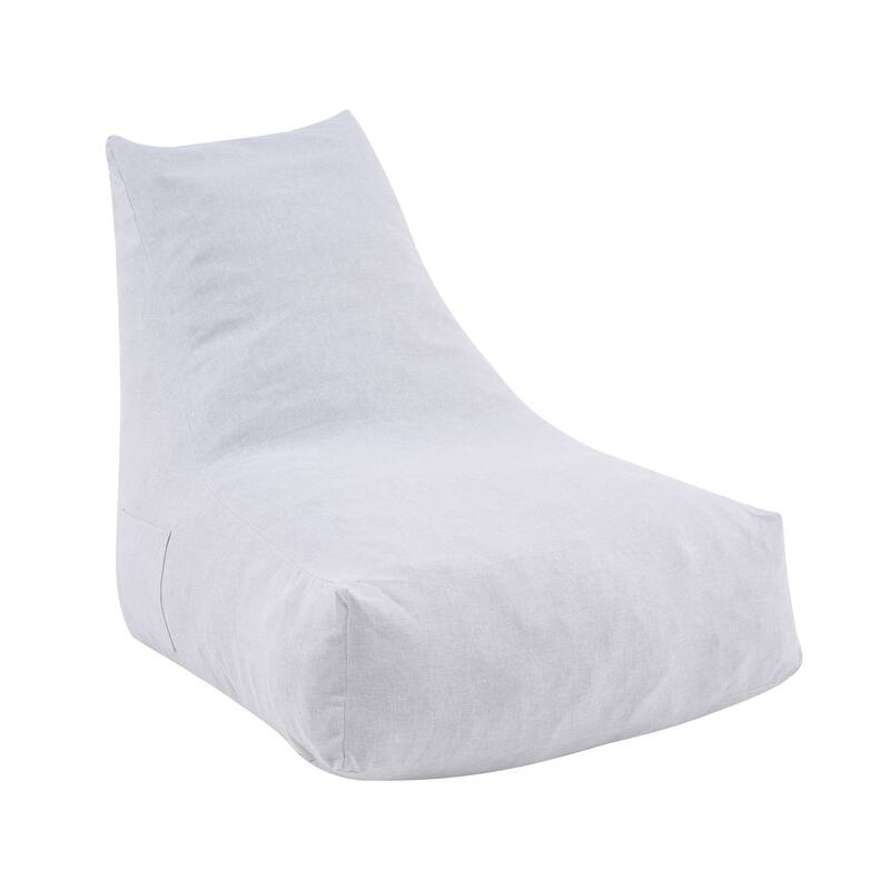 Christopher Knight Home - Lila Outdoor Patio Ergonomic Upholstered Bean Bag Chair with Shredded Foam Filled & Removable Cover