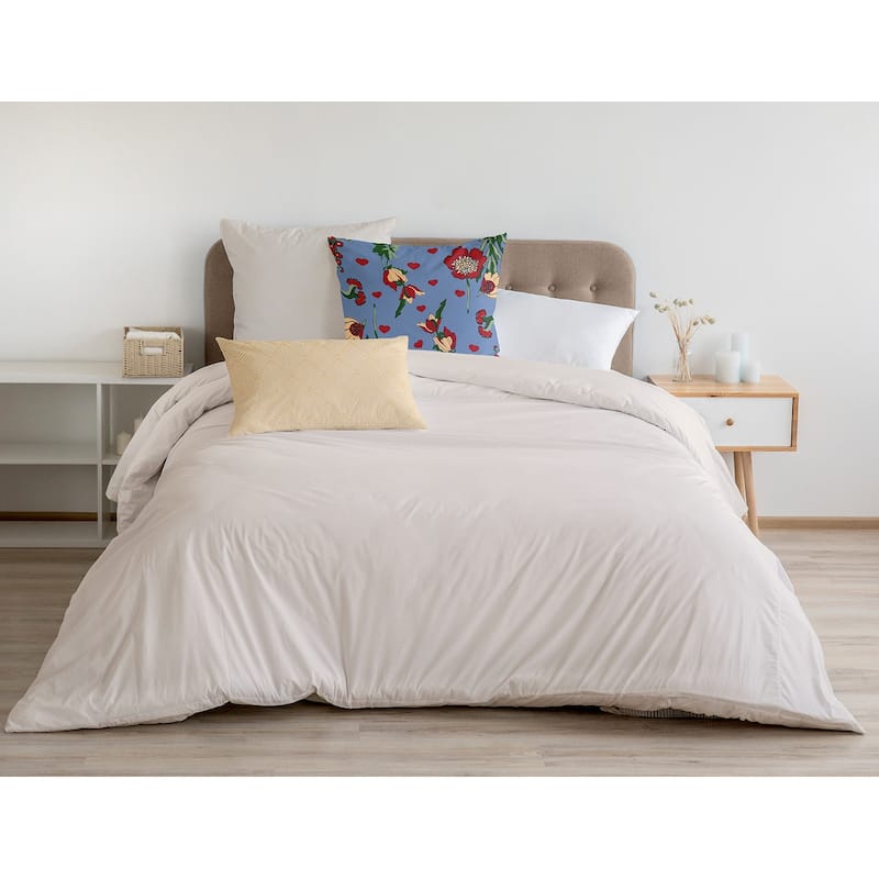 Love In The Garden Decorative Valentines Day Accent Pillow