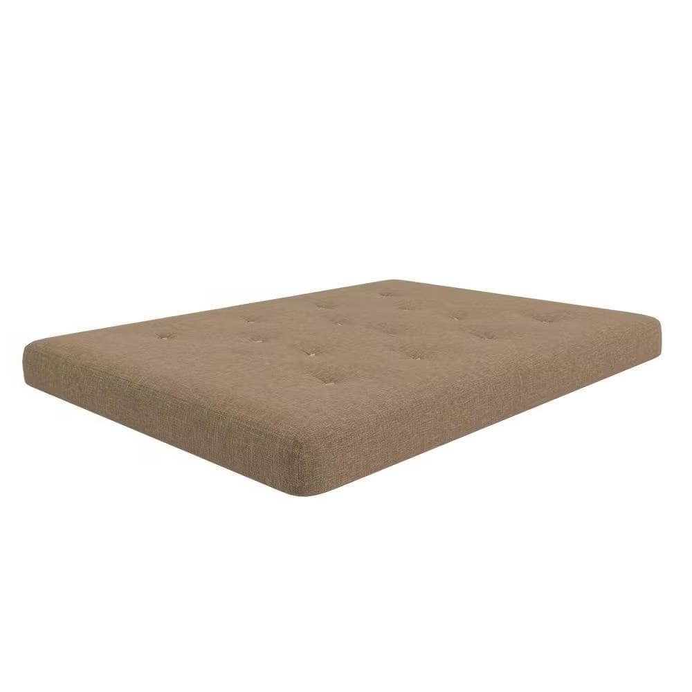 Full Size Futon Mattress 6” Thick Plush Foldable Cushion for Living Room and Guest Room
