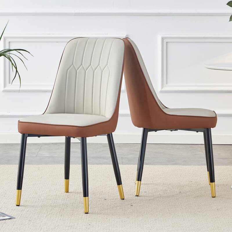Modern PU Leather Dining Chair ,Set of 2