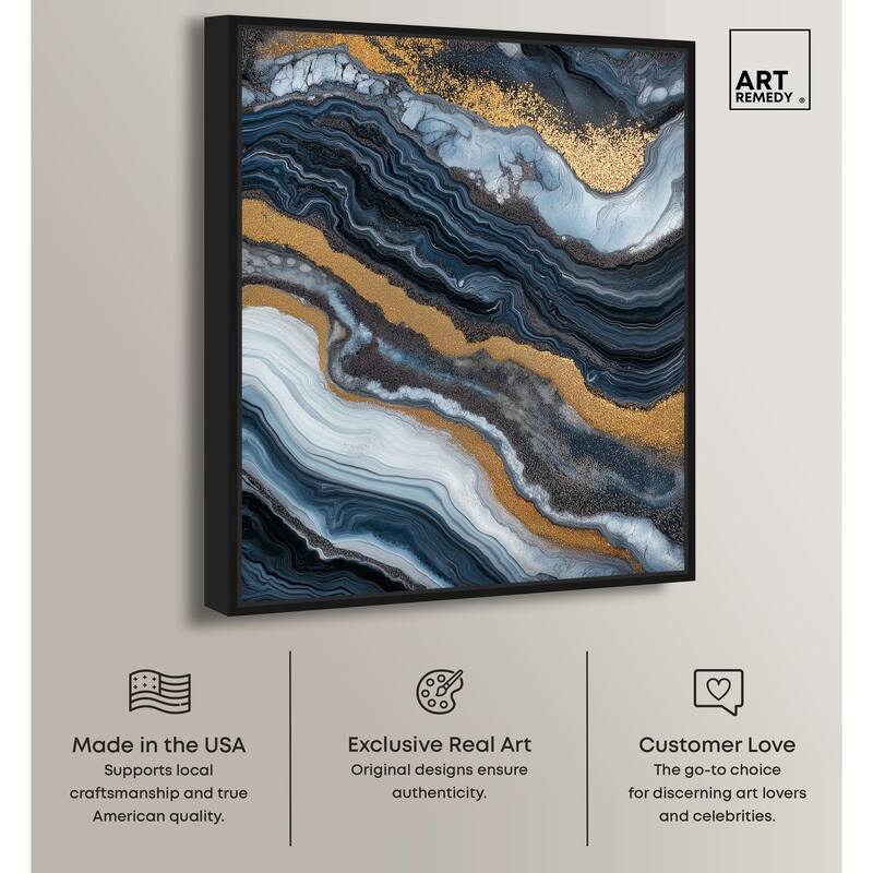 Acrylic Flow I Canvas by Art Remedy