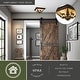 preview thumbnail 2 of 9, Bryce 14-in W Bronze Rustic Deer Flush Mount Ceiling Light Fixture - 14-in W x 5.75-in H x 14-in D