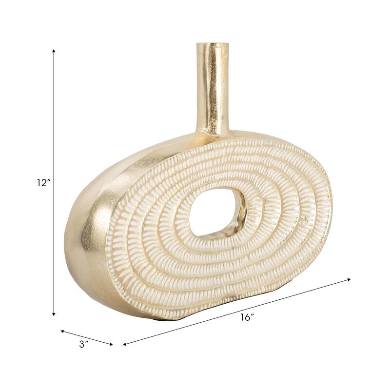 Sagebrook Home Aluminum Vase - Elevate Your Decor With Elegance & Style