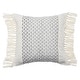 preview thumbnail 11 of 11, Haskell Indoor/ Outdoor Geometric Pillow Cover Only - Slate/Ivory - 18"X18" Cover Only
