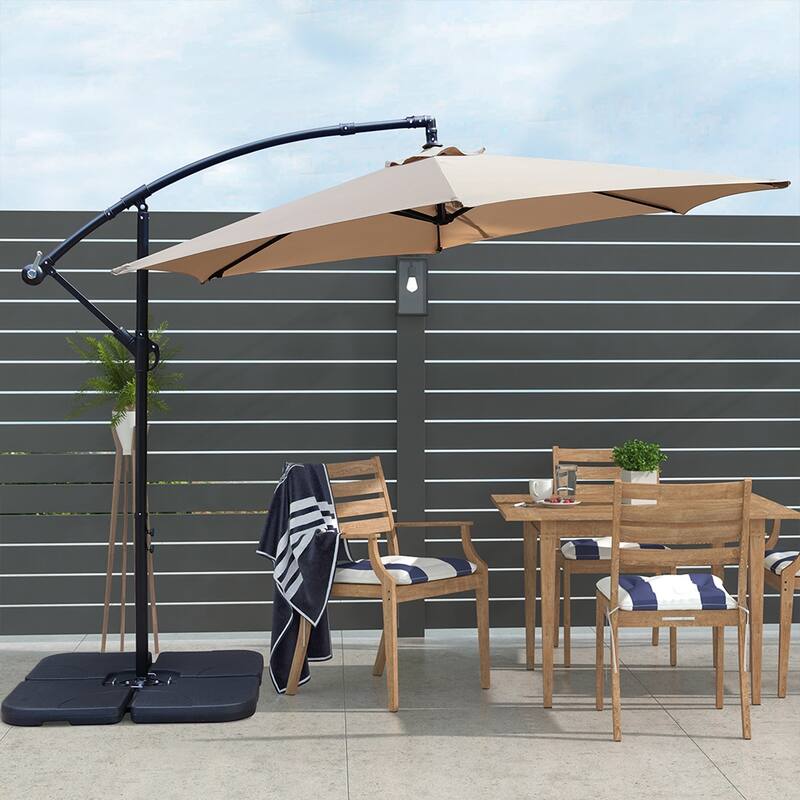 Maypex 10 Feet Cantilever Patio Umbrella, Offset Outdoor Umbrella