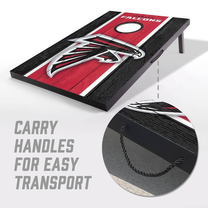 Atlanta Falcons NFL Compact 2x3 Tailgate Cornhole Board Set