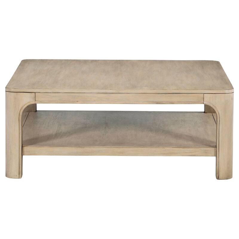 Solano Square Coffee Table Set Weathered Mango