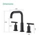 preview thumbnail 20 of 34, Vanityfair 8" Widespread Double Handles Bathroom Sink Faucet with Drain Assembly