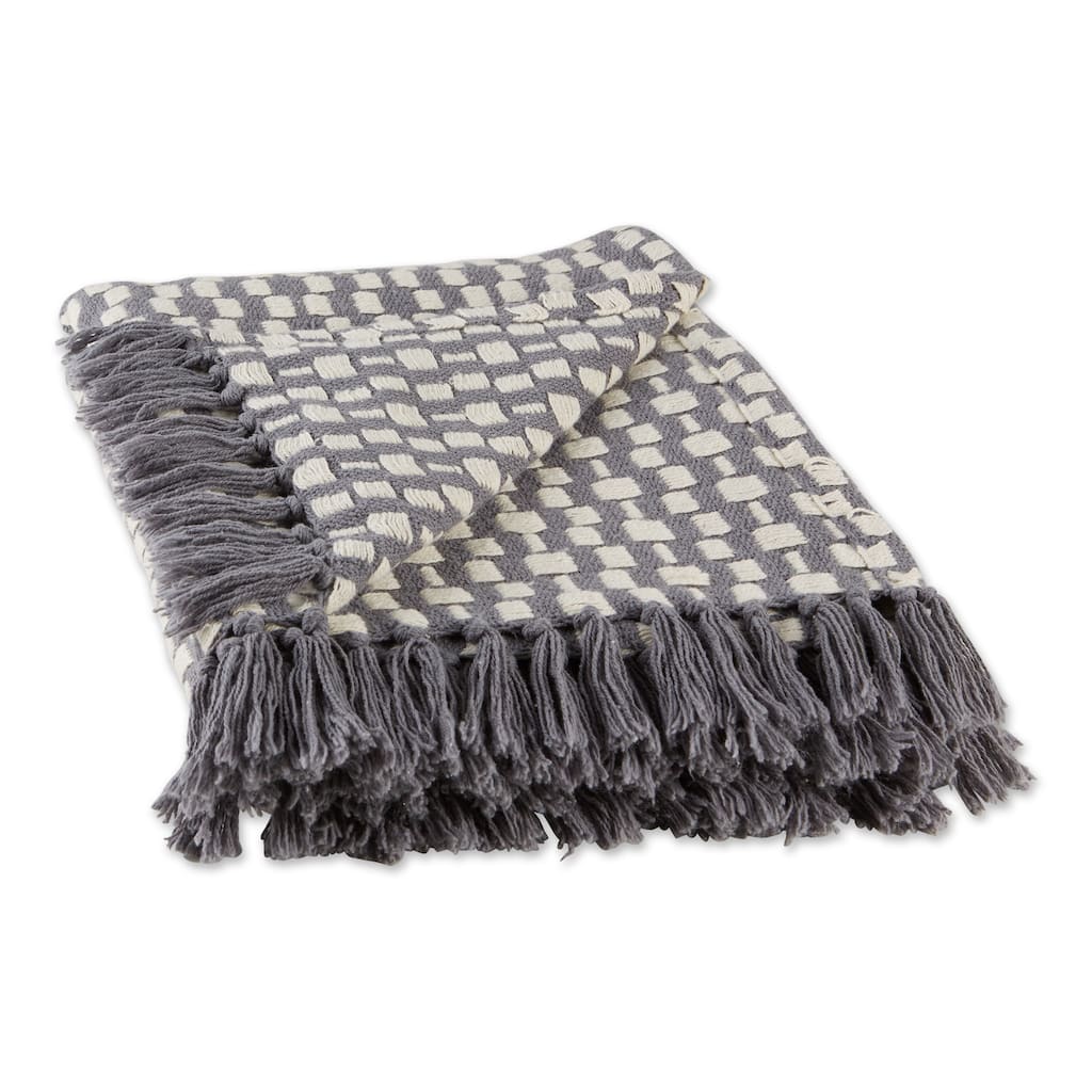 DII Stone Urban Check Throw