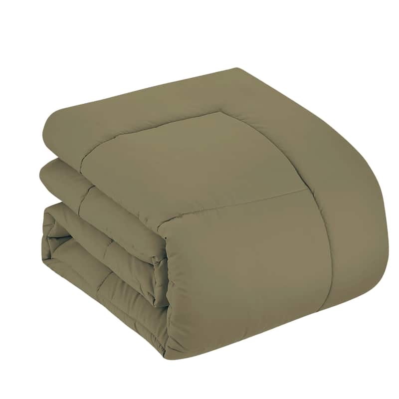Sweet Home Collection Luxury Solid Bed-In-a-Bag with Sheet Set