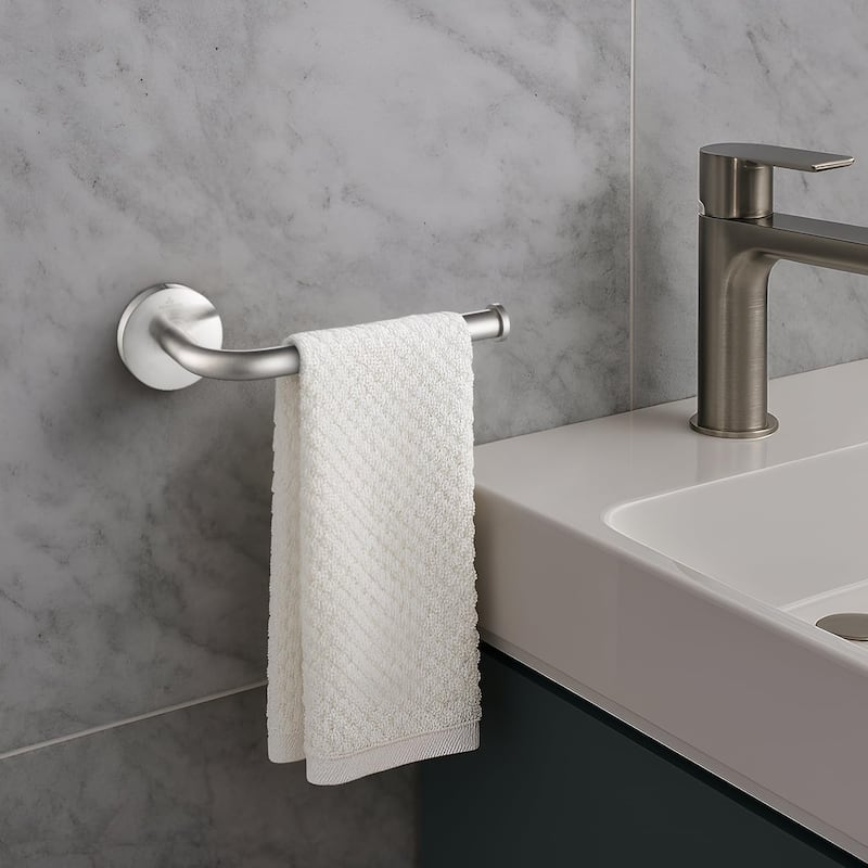 Blossom Solid Towel Bar Holder, Wall Mounted Bathroom Accessory - 8'3" x 11'