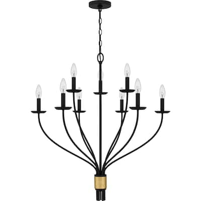 Margaret 9-Light Matte Black Chandelier