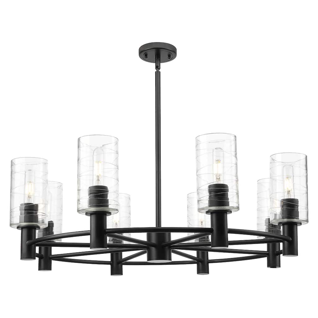 Innovations Lighting 434-8CR-G434-7DE Crown Point 8 Light 32" Wide