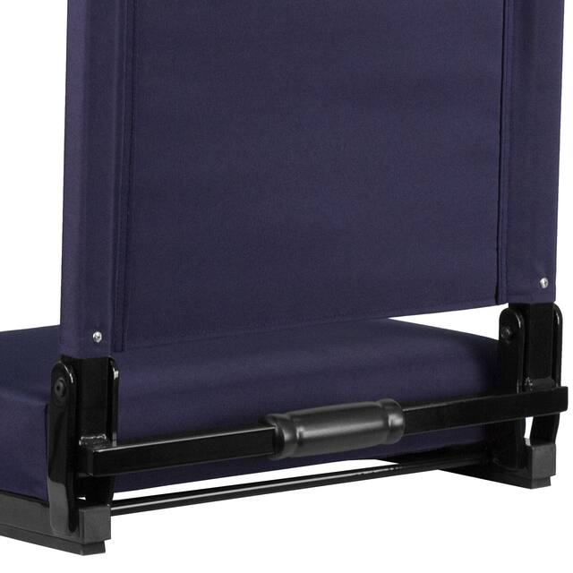 2 Pack 500 lb. Rated Lightweight Stadium Chair-Handle-Padded Seat