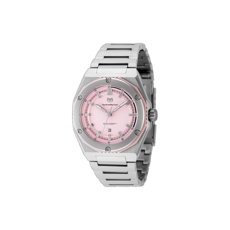 Technomarine Women's TM-416042 CORAL Quartz 3 Hand Pink Dial Watch