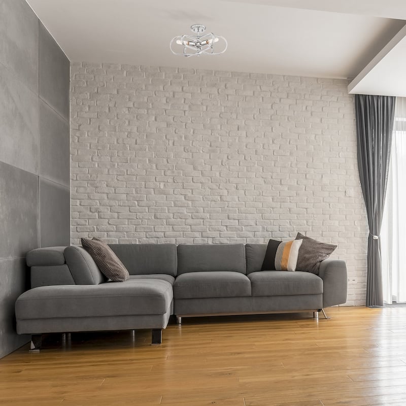 Kenzo 3 Light Semi-Flush