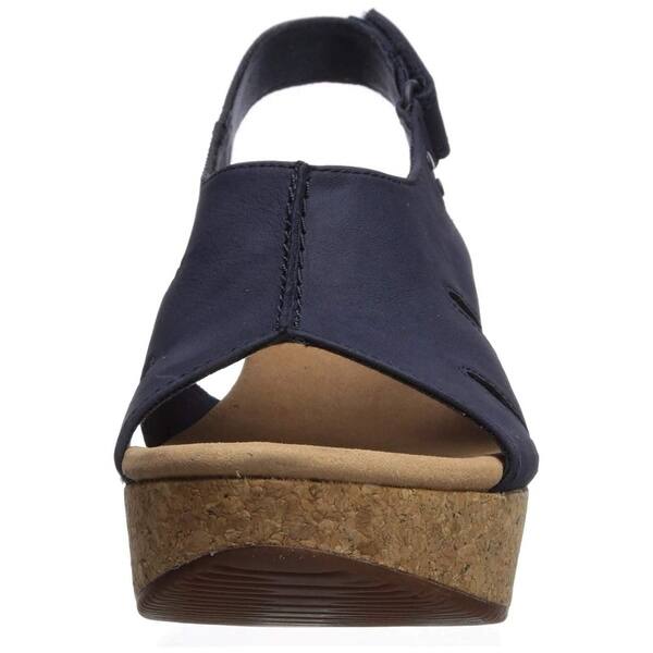 Shop Clarks Womens 26132948 Nubuck Open Toe Casual Platform