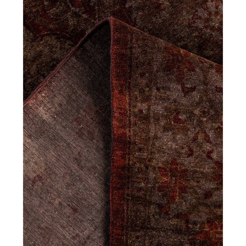 Overdyed One-of-a-Kind Hand-Knotted Area Rug - Brown - 4' 1" x 5' 11"