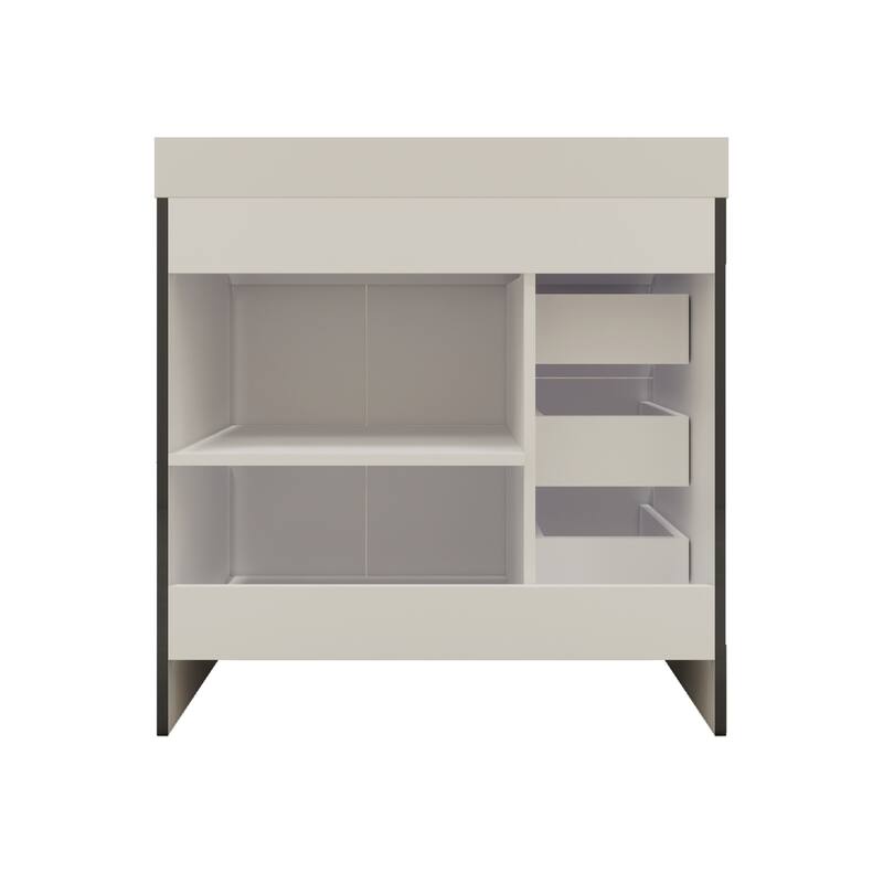 Eliza 36'' Freestanding Vanity(Left Drawers) with Single Sink