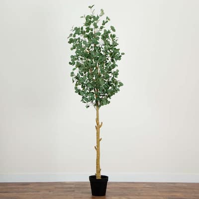 Artificial Potted Eucalyptus Tree - 9'