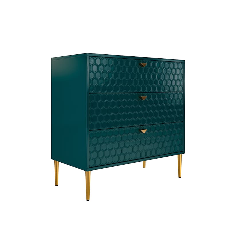 Morden Wood Furniture 3-Drawer Dresser Chest