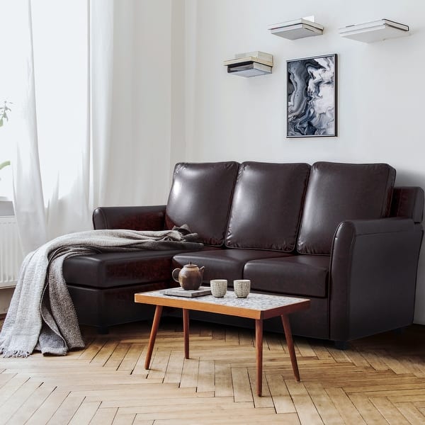 slide 2 of 19, Furniture of America Golt Contemporary Upholstered L-shaped Sectional