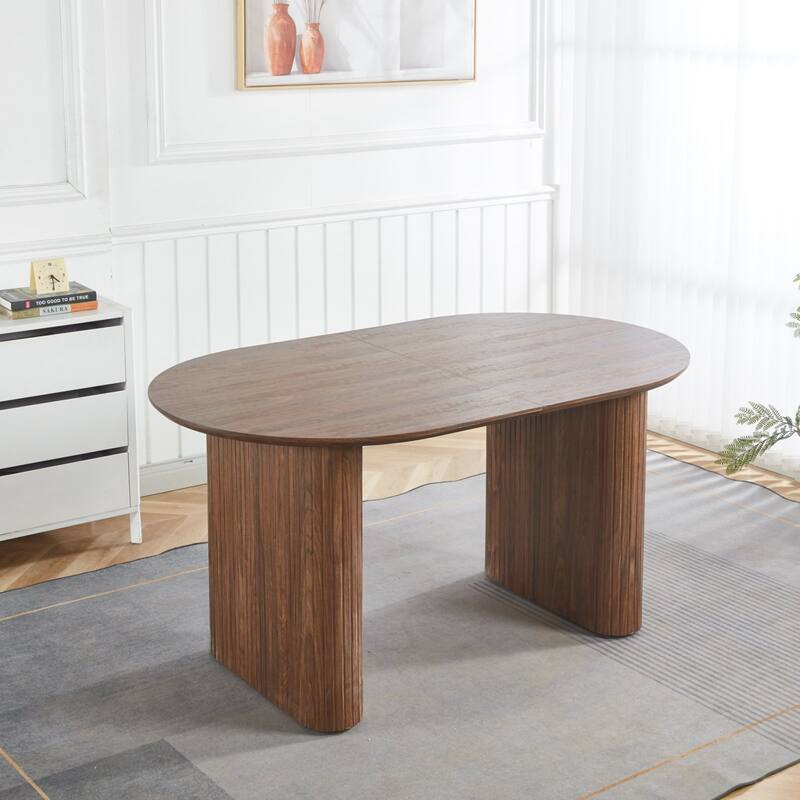 Extendable Multi Function Table MDF Top for Dining Office and Coffee - Walnut