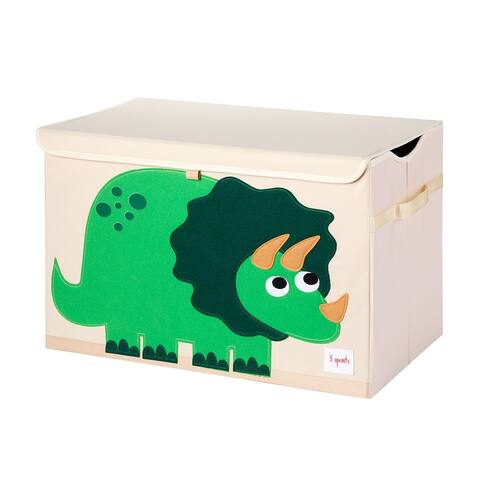 3 Sprouts UTCDIN Collapsible Toy Chest Storage Bin for Kids Playroom, Dinosaur - 14.5 x 24 x 15 inches