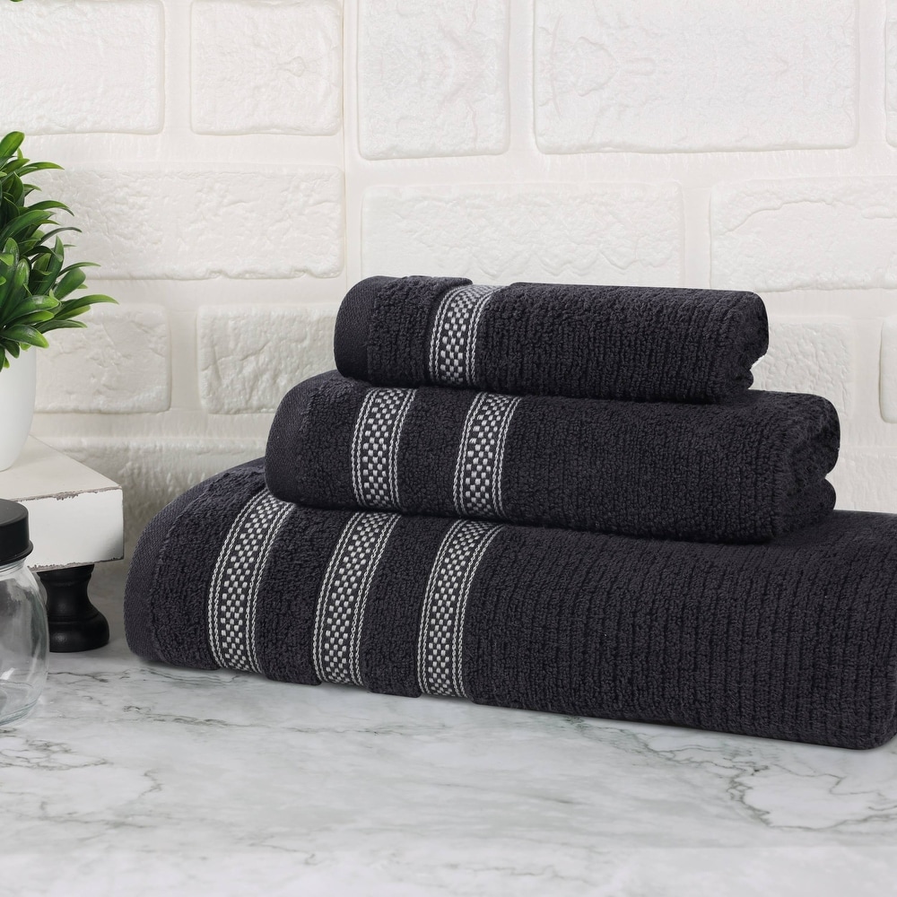 Bed bath and beyond black towels online