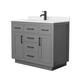 Option Dark Gray / White Quartz Top / Matte Black