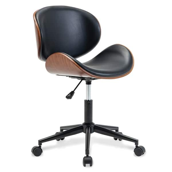 Shop Belleze Modern Leather Upholstered Swivel Office Desk Chair W