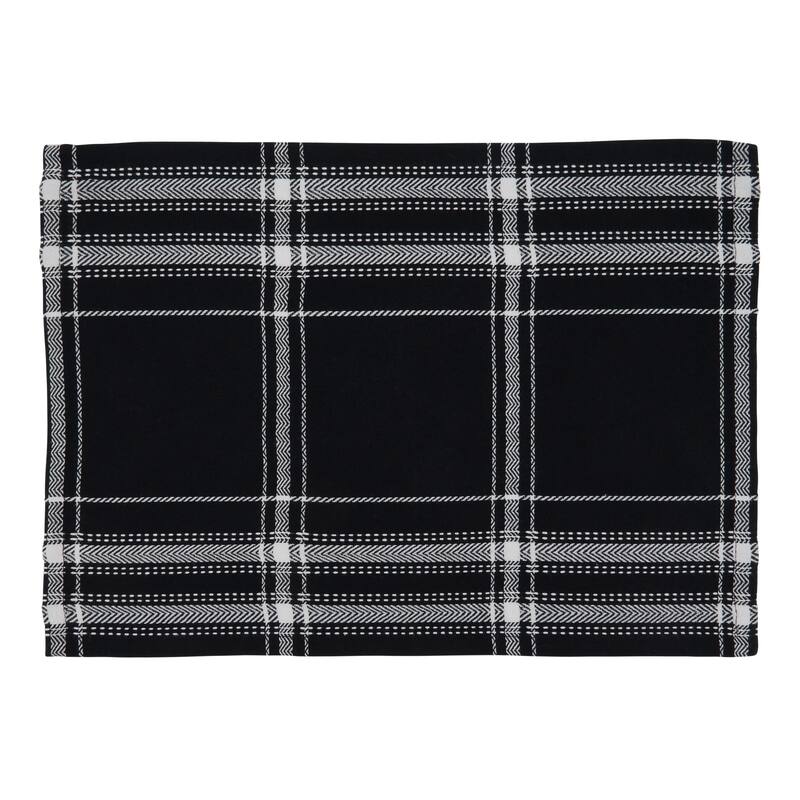 Plaid Design Dinner Placemats (Set of 4)