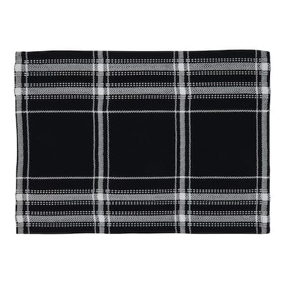 Plaid Design Dinner Placemats (Set of 4)