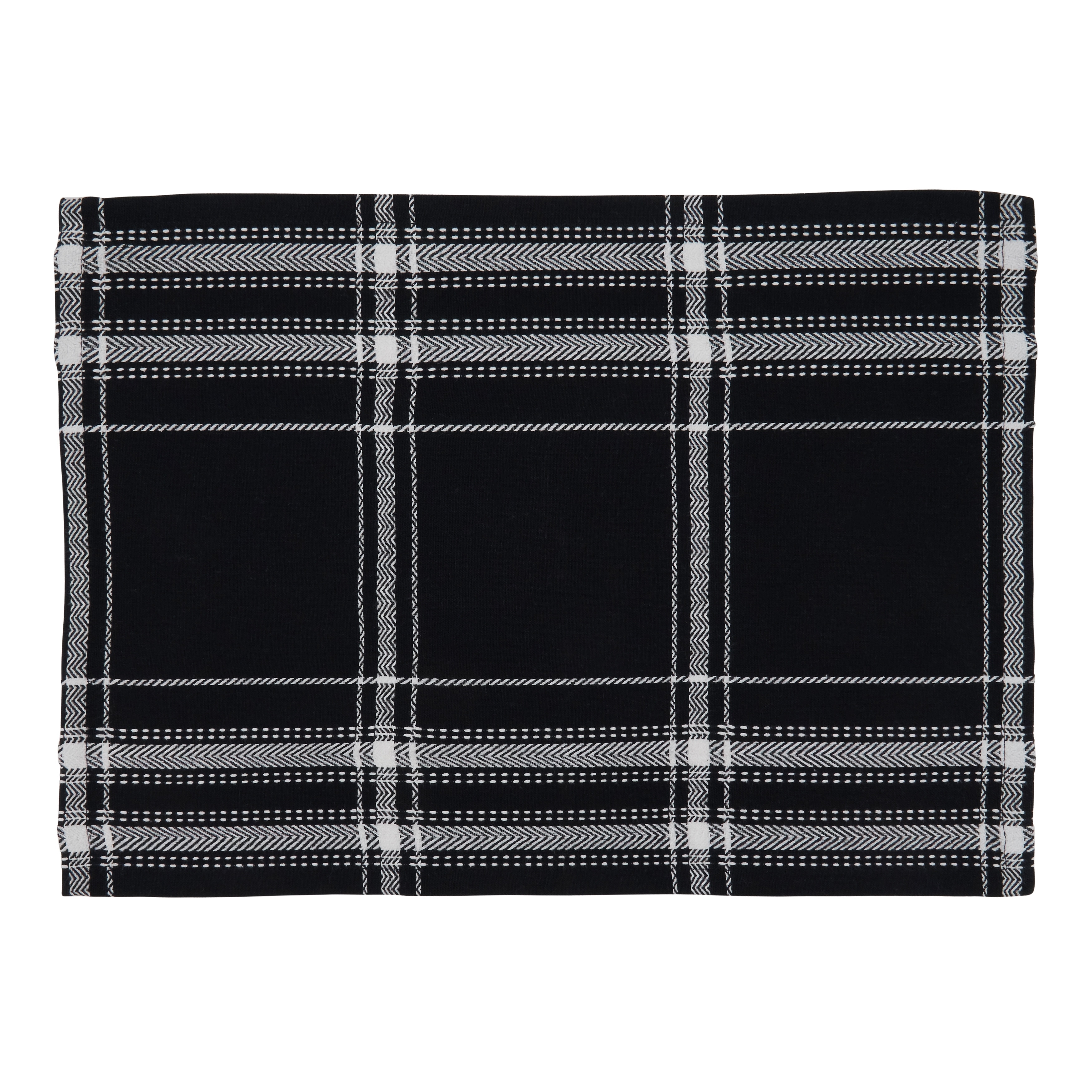 Saro Lifestyle Plaid Design Dinner Placemats (Set of 4)