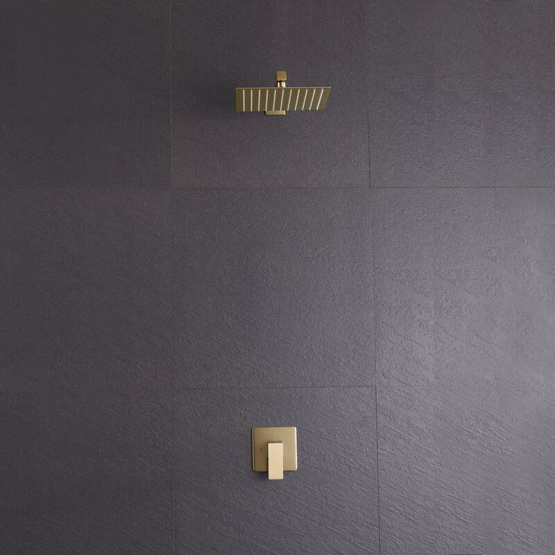 Square Single Spray Rainfall Showerhead