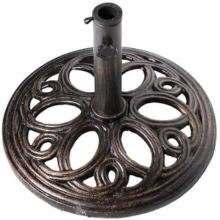 Quickway Importsoutdoor Patio Cast Iron Umbrella Base Holder Stand 24 Lbs Dailymail