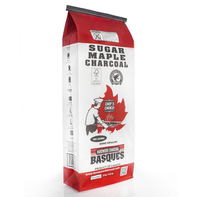 Basques All Natural Sugar Maple Lump Charcoal 17.6 lb