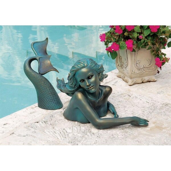 Design Toscano Meara, the Mermaid Sculptural Garden Swimmer