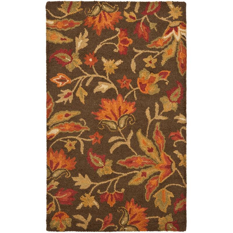 SAFAVIEH Handmade Blossom Chrissie Modern Floral Wool Rug